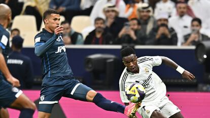 Vinicius Jr., en la final de este miércoles de la Intercontinental contra el Pachuca mexicano.