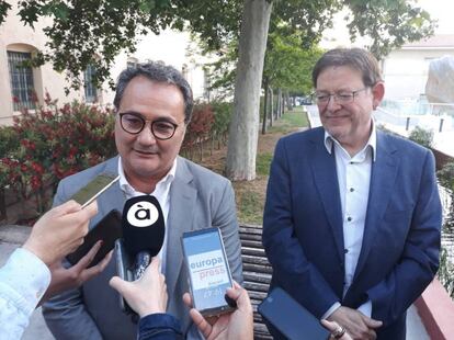 07/05/2019 Paco Sanguino atiende a los medios ante Ximo Puig.
POLITICA COMUNIDAD VALENCIANA ESPAÑA EUROPA ALICANTE