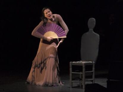 María Pagés, en un momento de su estreno en el Festival de Jerez.