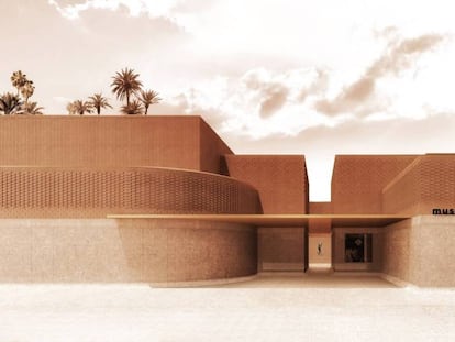  Infograf&iacute;a del museo de Yves Saint Laurent en Marrakech. 