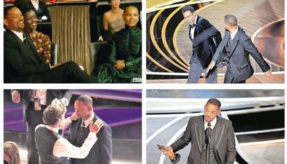 El actor Will Smith durante la ceremonia de los Oscar este lunes.