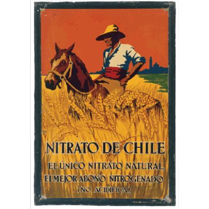Nitrato de Chile: Publicidad de abonos para una españa abrumadoramente agrícola