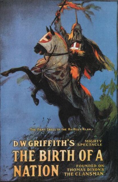 Cubierta del libro 'The birth of a nation' (1915), de D.W. Griffith.