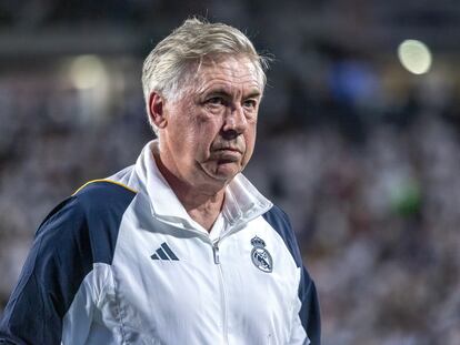 Carlo Ancelotti, en pretemporada contra la Juventus.