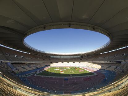 El estadio deportivo de La Cartuja de Sevilla, la semana pasada.