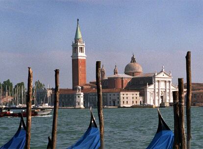 Panorámica de la iglesia de san Giorgio Maggiore, en la isla de san Giorgio, en Venecia.