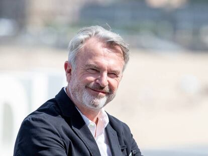 Sam Neill a Sant Sebastià fa dues setmanes a la presentació de 'La decisión'.