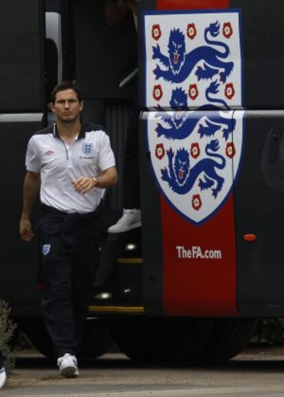 Lampard, en la concentración con Inglaterra.