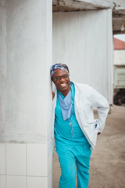 El doctor Lusi en el hospital Heal Africa de Goma.