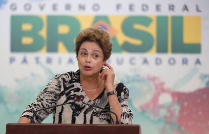 La presidenta Dilma Rousseff, este jueves.