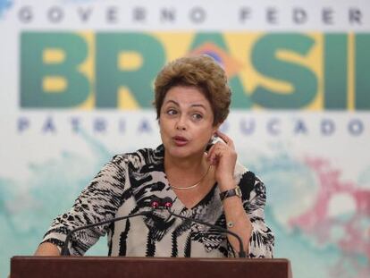 La presidenta Dilma Rousseff, este jueves.