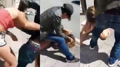 Imágenes del vídeo grabado por un testigo.