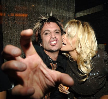 Tommy Lee y Pamela Anderson en una foto de archivo.