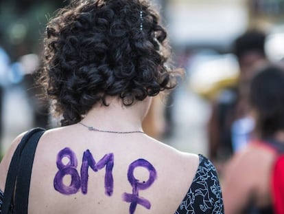 Manifestação no último Dia Internacional da Mulher, em Curitiba. 