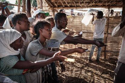 Refugiados en el campo de Um Raquba (Sudán).