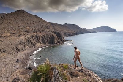 La playa de los Toros, cerca de la isleta del Moro, en Almería.