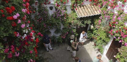 Uno de los patios de C&oacute;rdoba, declarados en el a&ntilde;o 2012 Patrimonio Inmaterial de la Humanidad. 