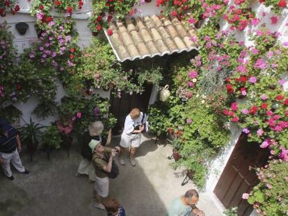 Uno de los patios de C&oacute;rdoba, declarados en el a&ntilde;o 2012 Patrimonio Inmaterial de la Humanidad. 