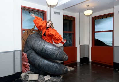 Heidi Klum, en el Empire State Building de Nueva York.