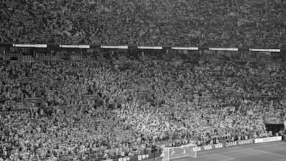 Fans del equipo de fútbol de Argentina antes de la final del Mundial de fútbol de Qatar, en diciembre de 2022.