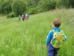 Niños de la escuela bosque Nenea, en Lugo