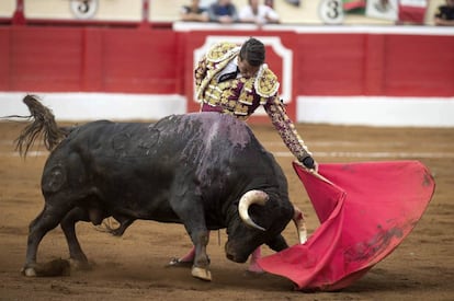 El diestro Jos&eacute; Mar&iacute;a Manzanares, el 25 de julio en la plaza de toros de Santander. 