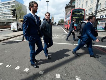 Navarro y Xavi Pascual, en Londres, en 2013.