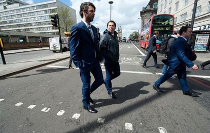 Navarro y Xavi Pascual, en Londres, en 2013.