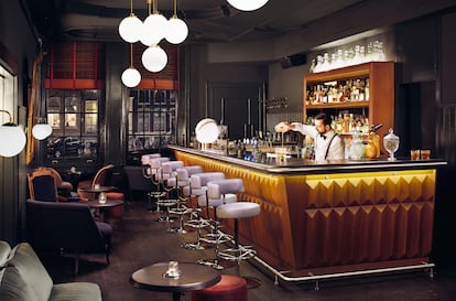 Pulitzer’s Bar, en Amsterdam, uno de los establecimientos recogidos en el libro '150 bares imprescindibles', de Jurgen Lijcops y Léa Teuscher (Editorial Cinco Tintas).