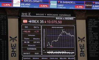 The Spanish blue-chip Ibex 35 index fell 2.85% on Wednesday.