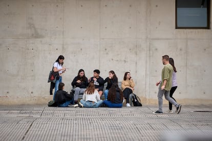 Campus de la Universidad Pública de Navarra, el 4 de septiembre.