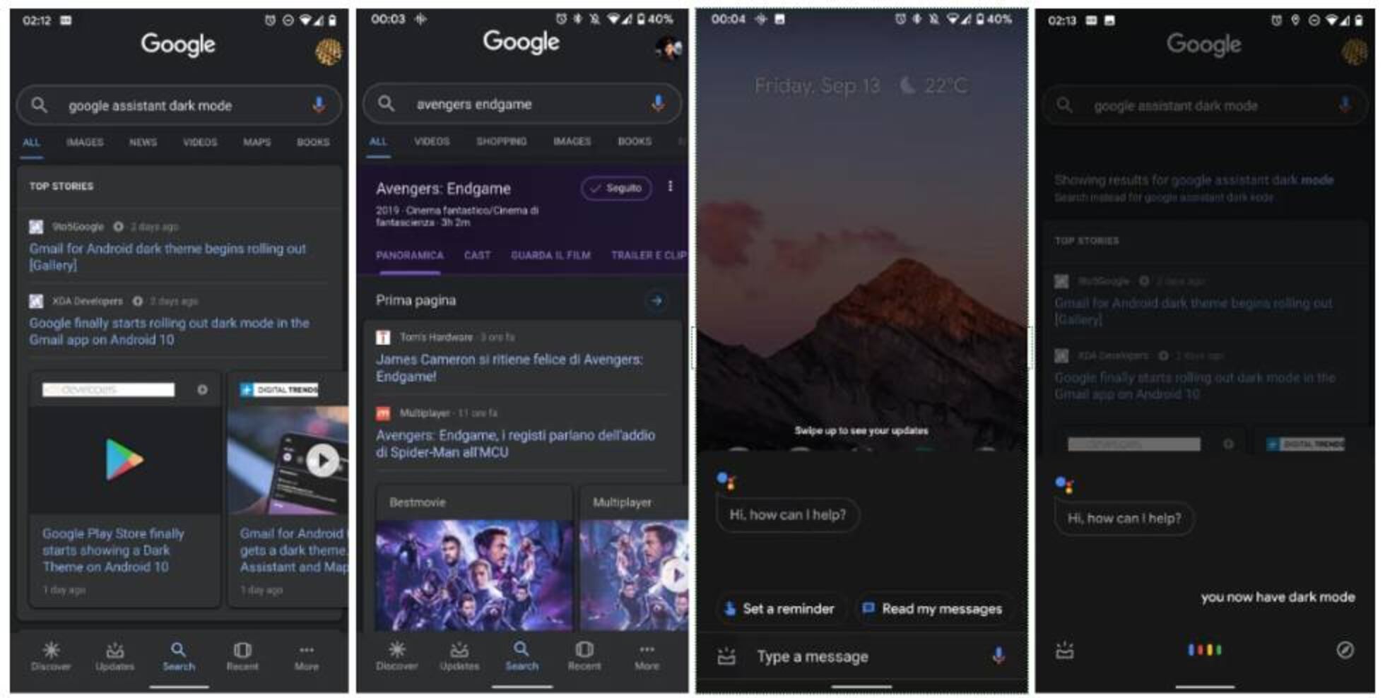 La app de Google y el asistente reciben el modo oscuro en Android ...
