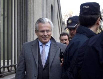 El juez Garzón llega al Supremo para declarar el pasado diciembre.