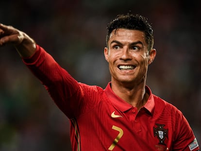 El jugador Cristiano Ronaldo en un partido con la selección de Portugal el pasado 5 de junio.