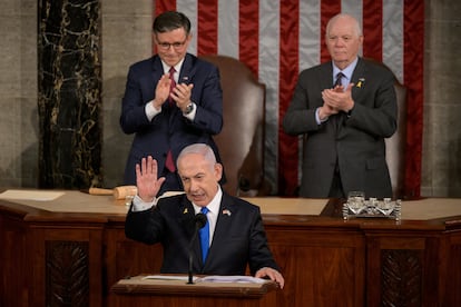 Netanyahu se dirige al Congreso de EE UU para reclamar su apoyo incondicional a la guerra de Gaza