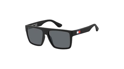 Men's sunglasses on white background.