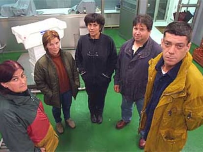 De izquierda a derecha, Maricarme Suárez, Chelo Sueiro, María Blanco, Alfredo Varela y Suso Lista.