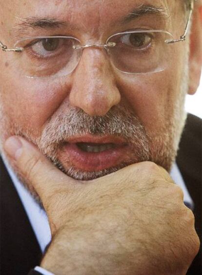 Mariano Rajoy, durante la entrevista.