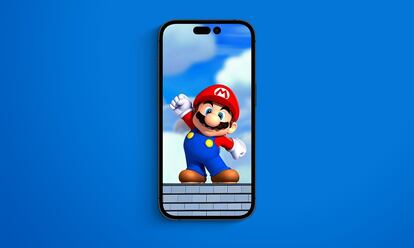 Mario Bros en un iPhone