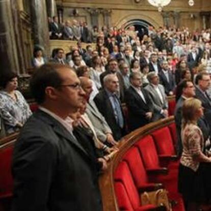 El pleno de debate y votación de la propuesta sobre el pacto fiscal en el Parlamento catalán