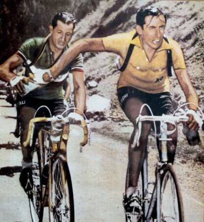 Coppi y Bartali, en el Tour de 1949.