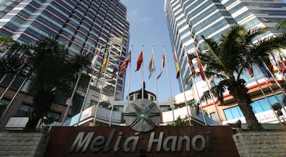 Fachada del hotel Meliá de Hanoi, Vietnam.