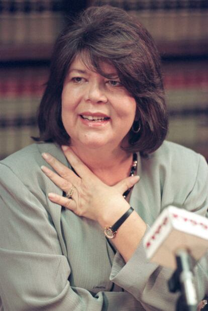 Wilma Mankiller, en 1996, en Tulsa (Oklahoma).