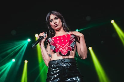 La Zowi en un concierto en la Sala La Riviera (Madrid), el 9 de abril de 2021.
