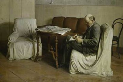 <i>Lenin en el Smolni, 1930, </i><b>de Isaak Brodski (1883-1939), obra perteneciente al Museo Histórico Estatal de Moscú.</b>