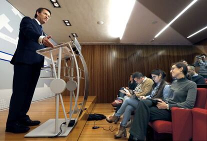 Feijóo, en rueda de prensa tras el Consello de la Xunta