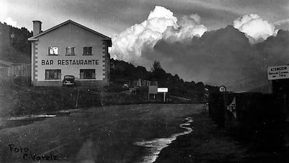 La Venta Marcelino, vista desde la carretera en los años cincuenta. Foto: C. VARELA.