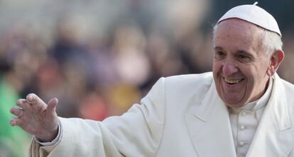 El papa Francisco, en la plaza de San Pedro del Vaticano.