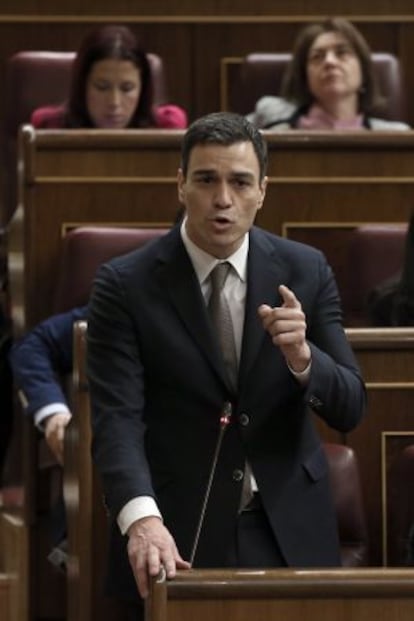 Pedro Sánchez en el Congreso.