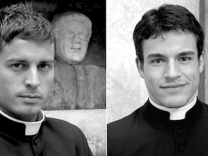 Dos de los clérigos que aparecen en el calendario italiano.